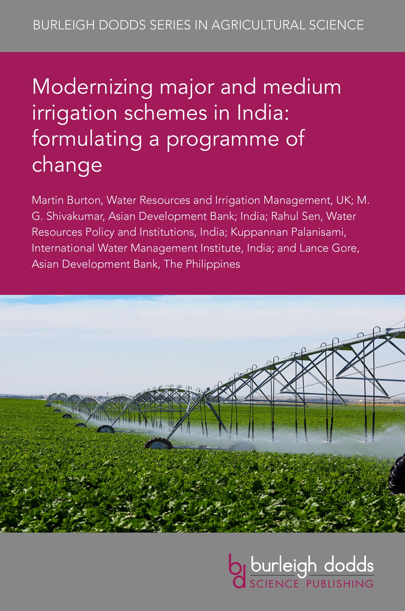Cover image for Modernizing major and medium irrigation schemes in India: formulating a programme of change ISBN 9781835451809