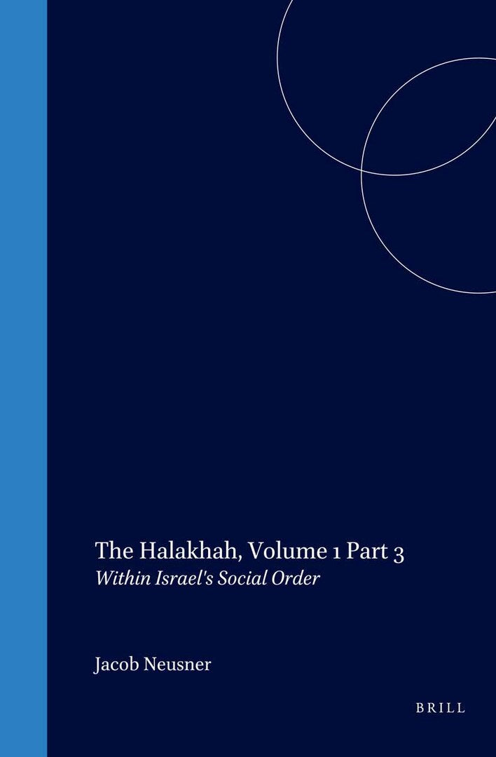 Cover image for The Halakhah, Volume 1 Part 3 ISBN 9789004116139