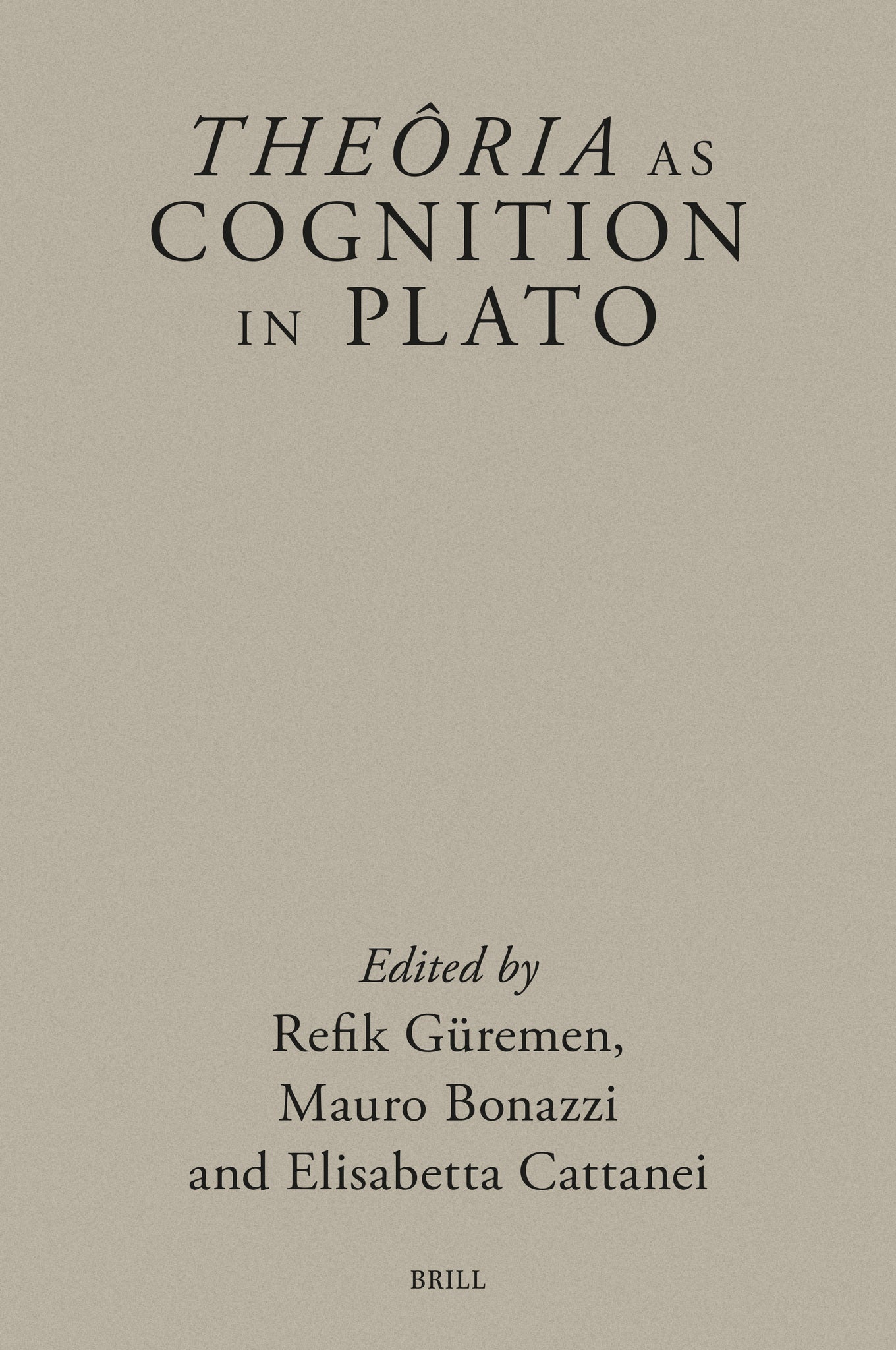 Theôria as Cognition in Plato