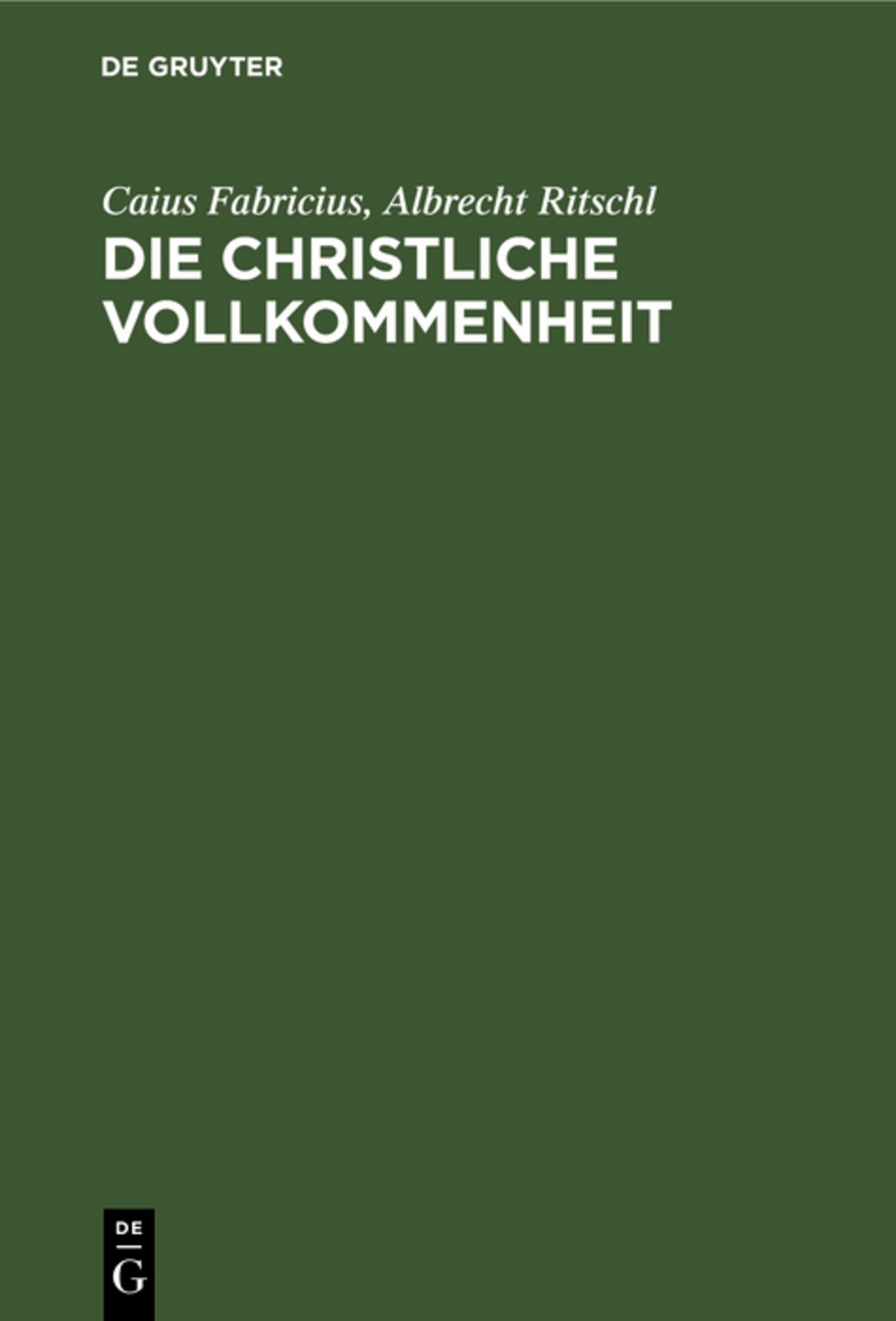 Die christliche Vollkommenheit