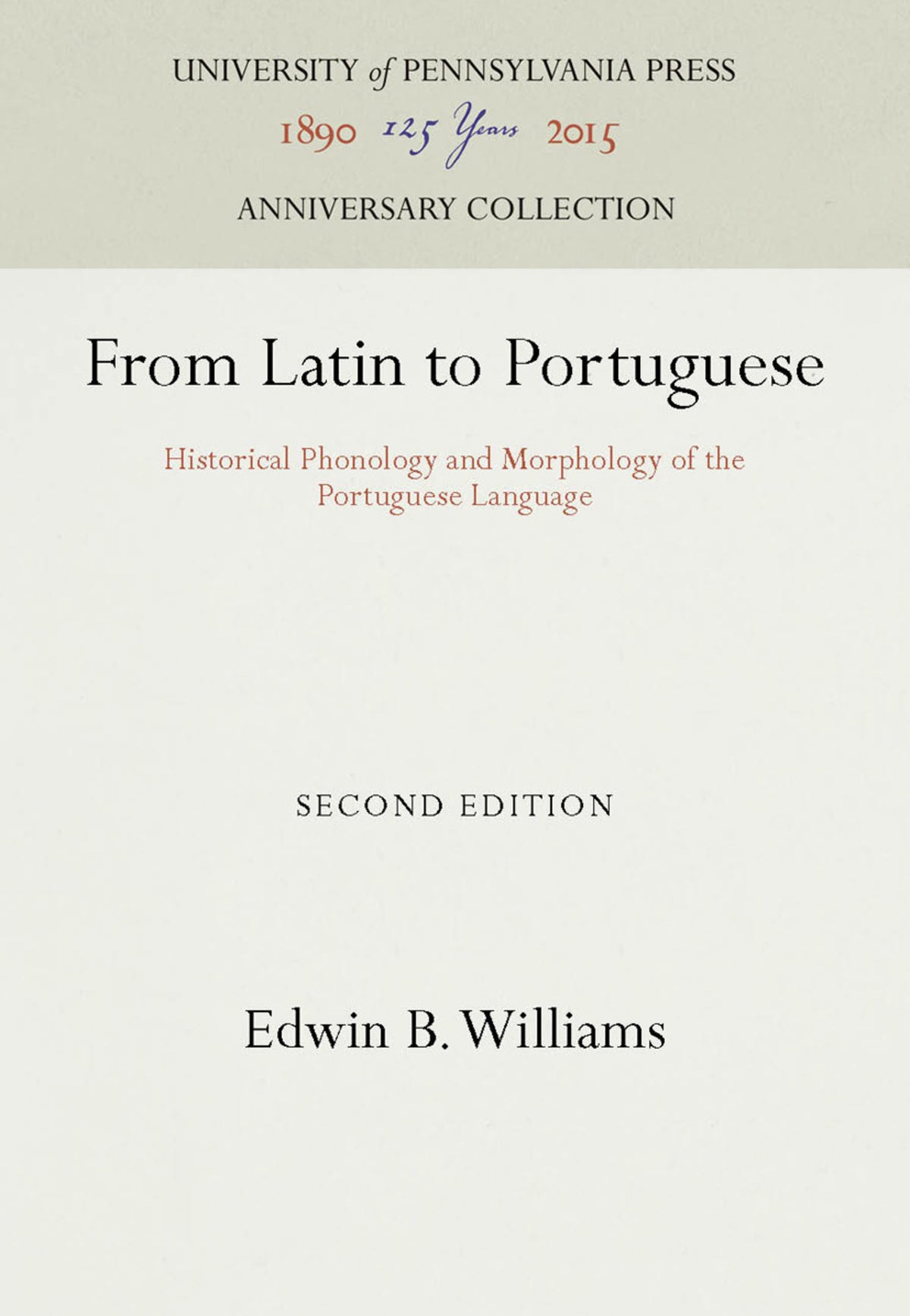 Cover image for From Latin to Portuguese ISBN 9781512808940