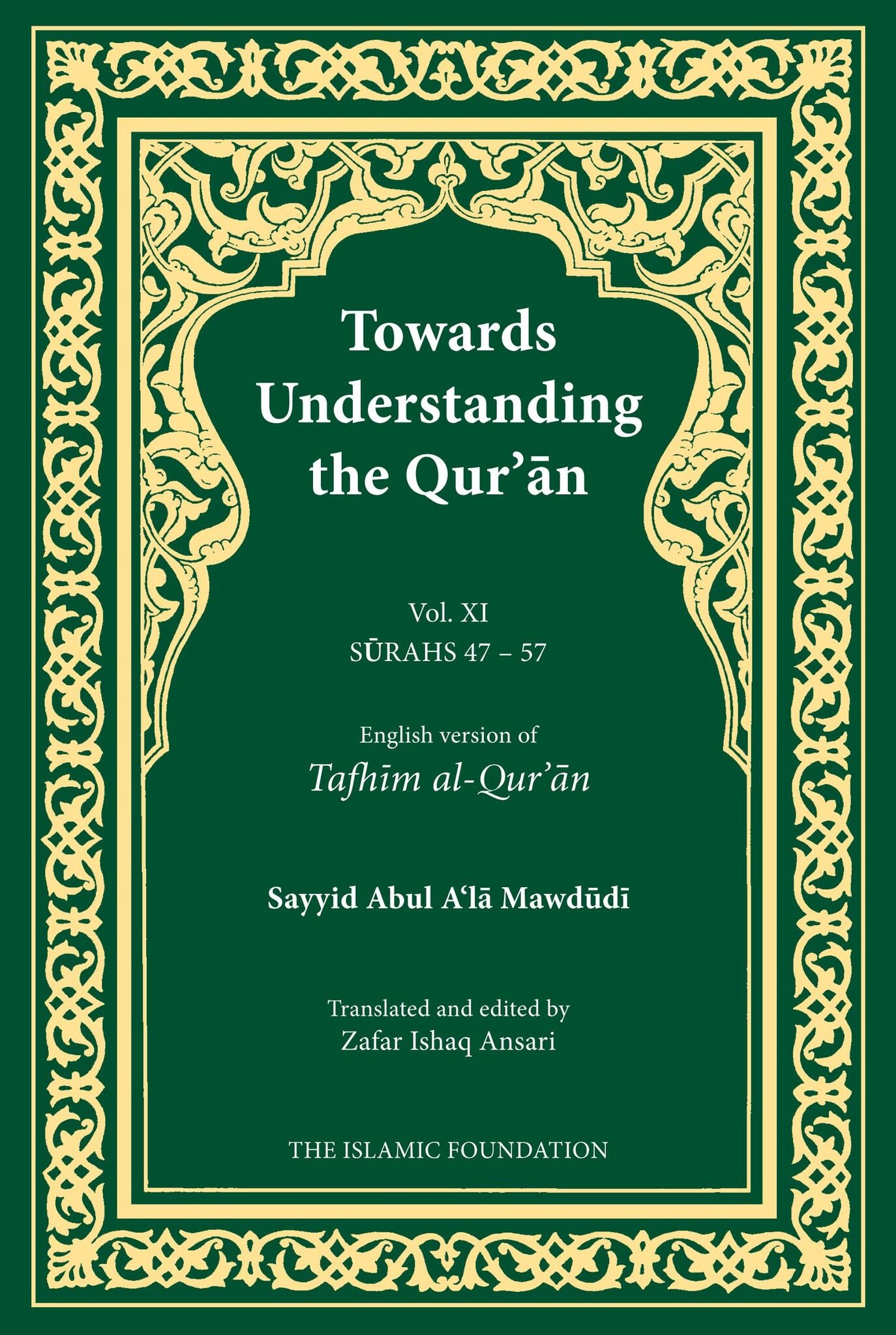 Cover image for Towards Understanding the Qur'an (Tafhim al-Qur'an) Volume 11 ISBN 9780860377931