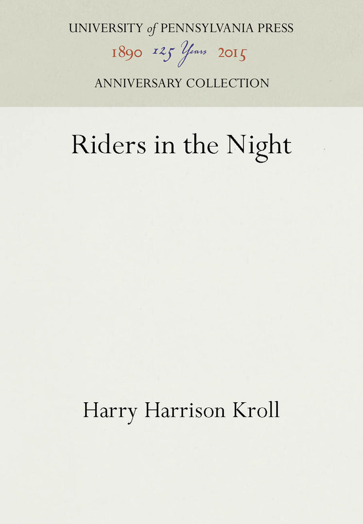 Cover image for Riders in the Night ISBN 9781512803266