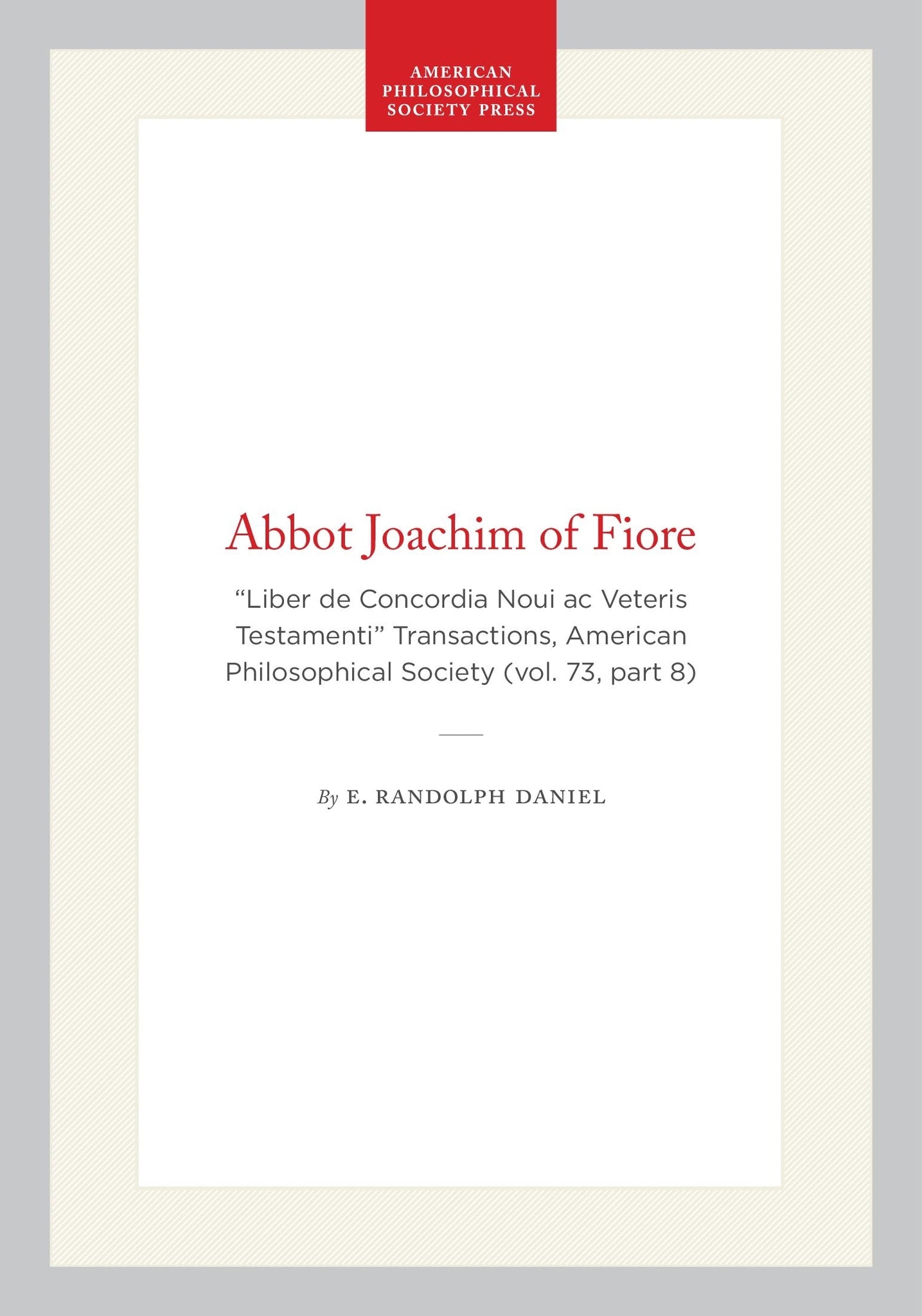 Abbot Joachim of Fiore