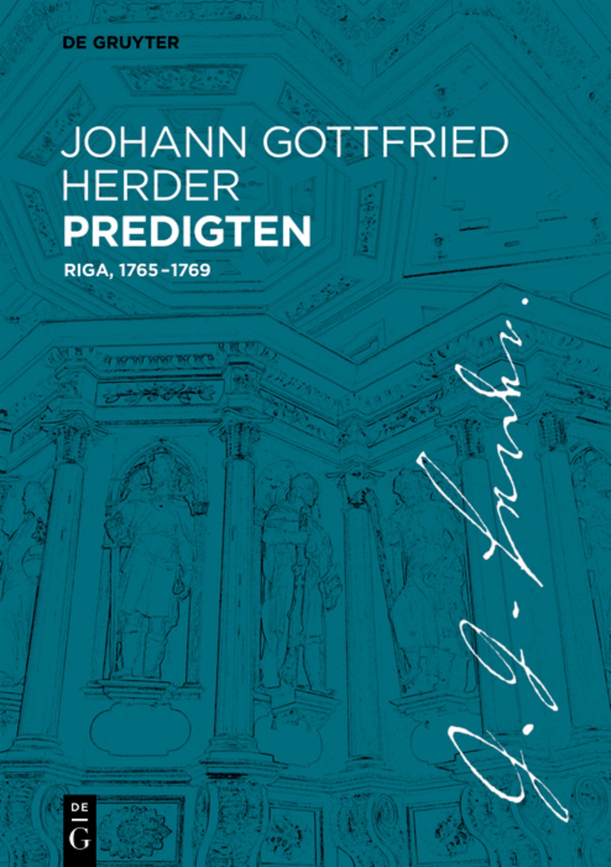 Cover image for Johann Gottfried Herder Predigten ISBN 9783110764024