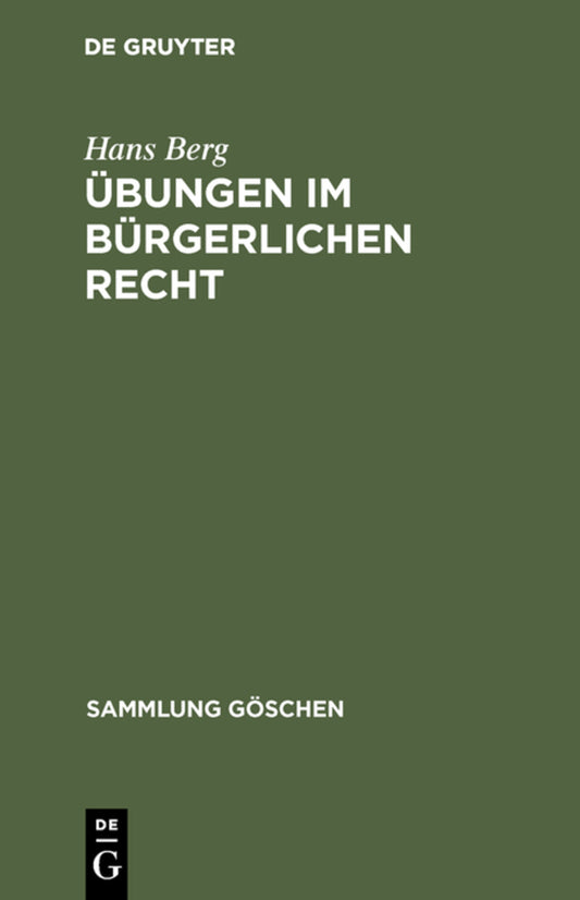 Übungen im bürgerlichen Recht