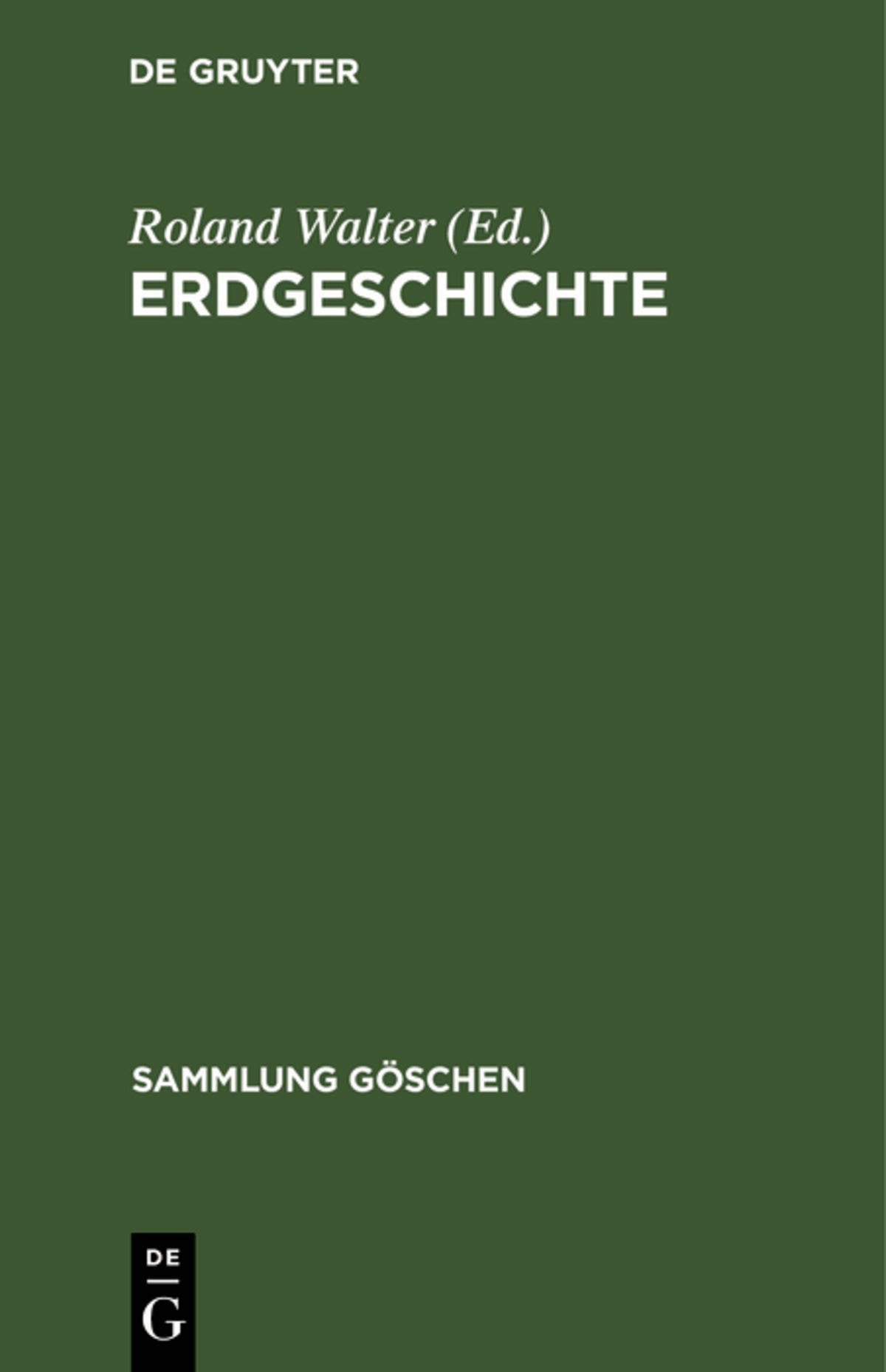 Cover image for Erdgeschichte ISBN 9783112326718