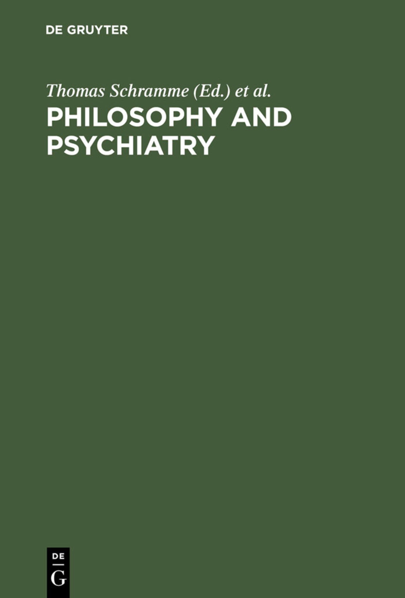 Philosophy and Psychiatry