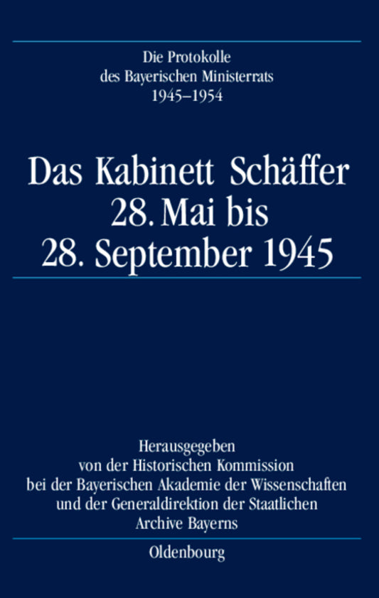 Das Kabinett Schäffer