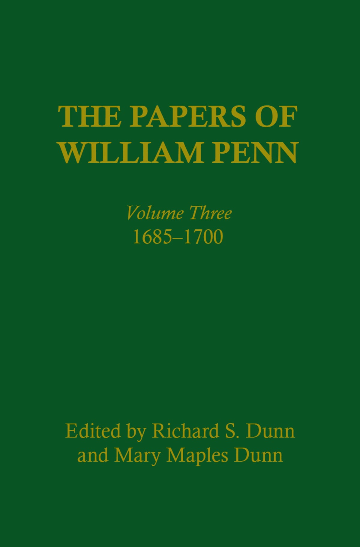 Cover image for The Papers of William Penn, Volume 3 ISBN 9780812280296