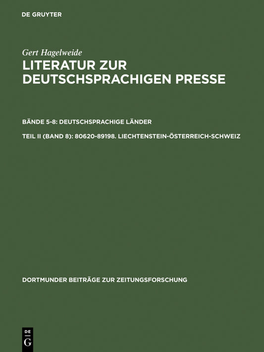 80620–89198. Liechtenstein–Österreich–Schweiz