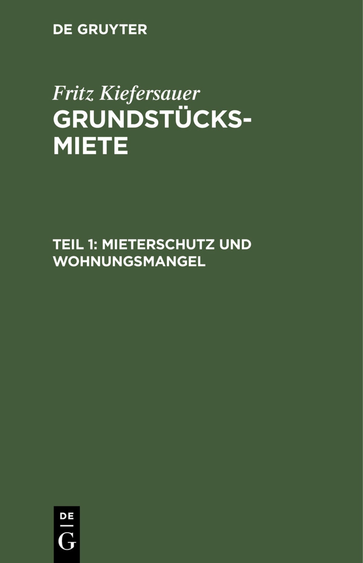 Mieterschutz und Wohnungsmangel