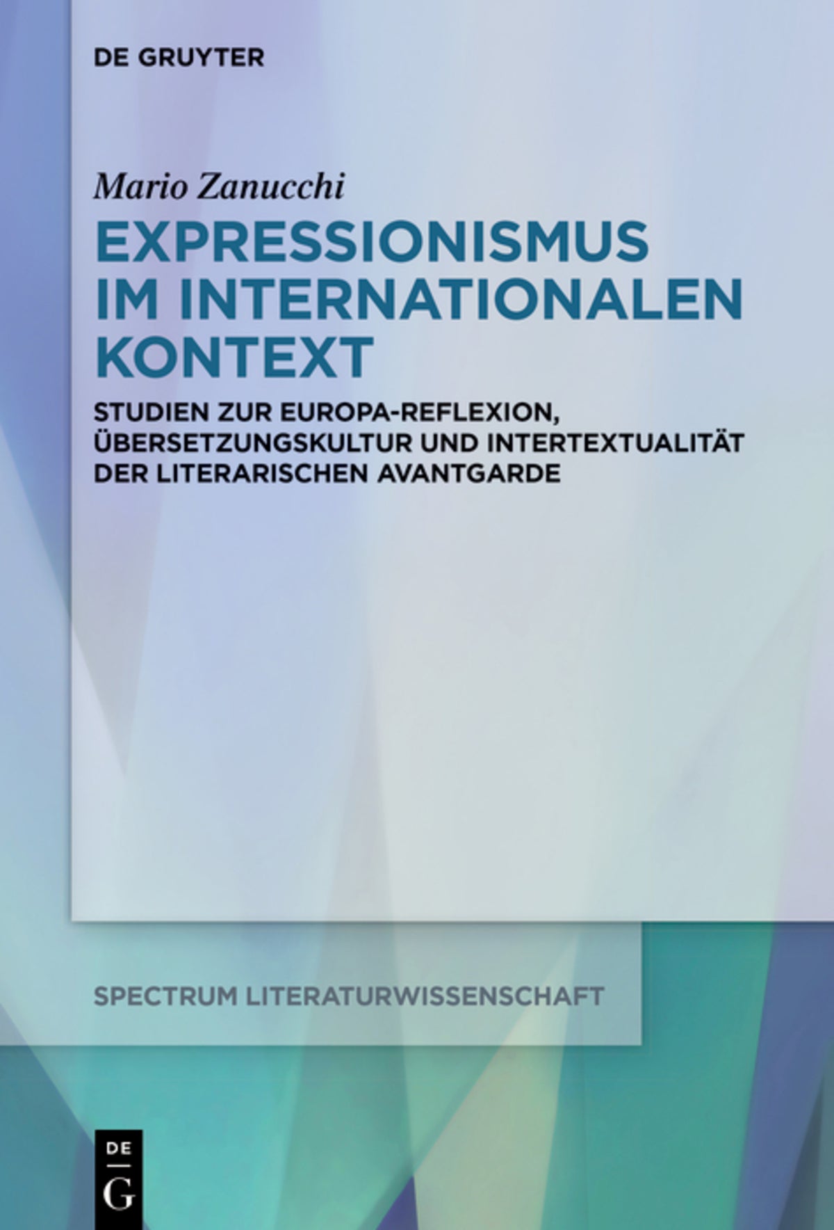 Cover image for Expressionismus im internationalen Kontext ISBN 9783111010021