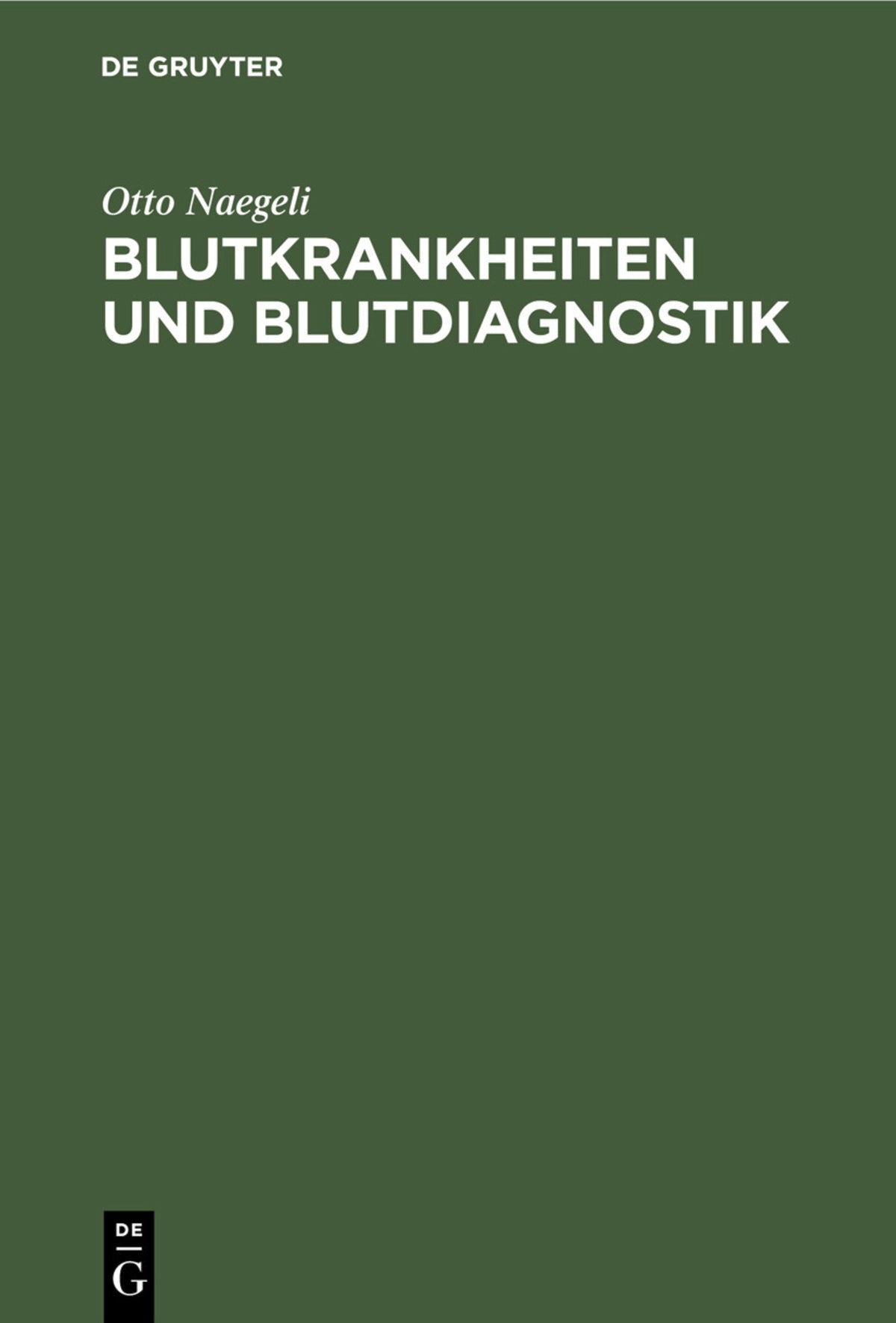 Blutkrankheiten und Blutdiagnostik