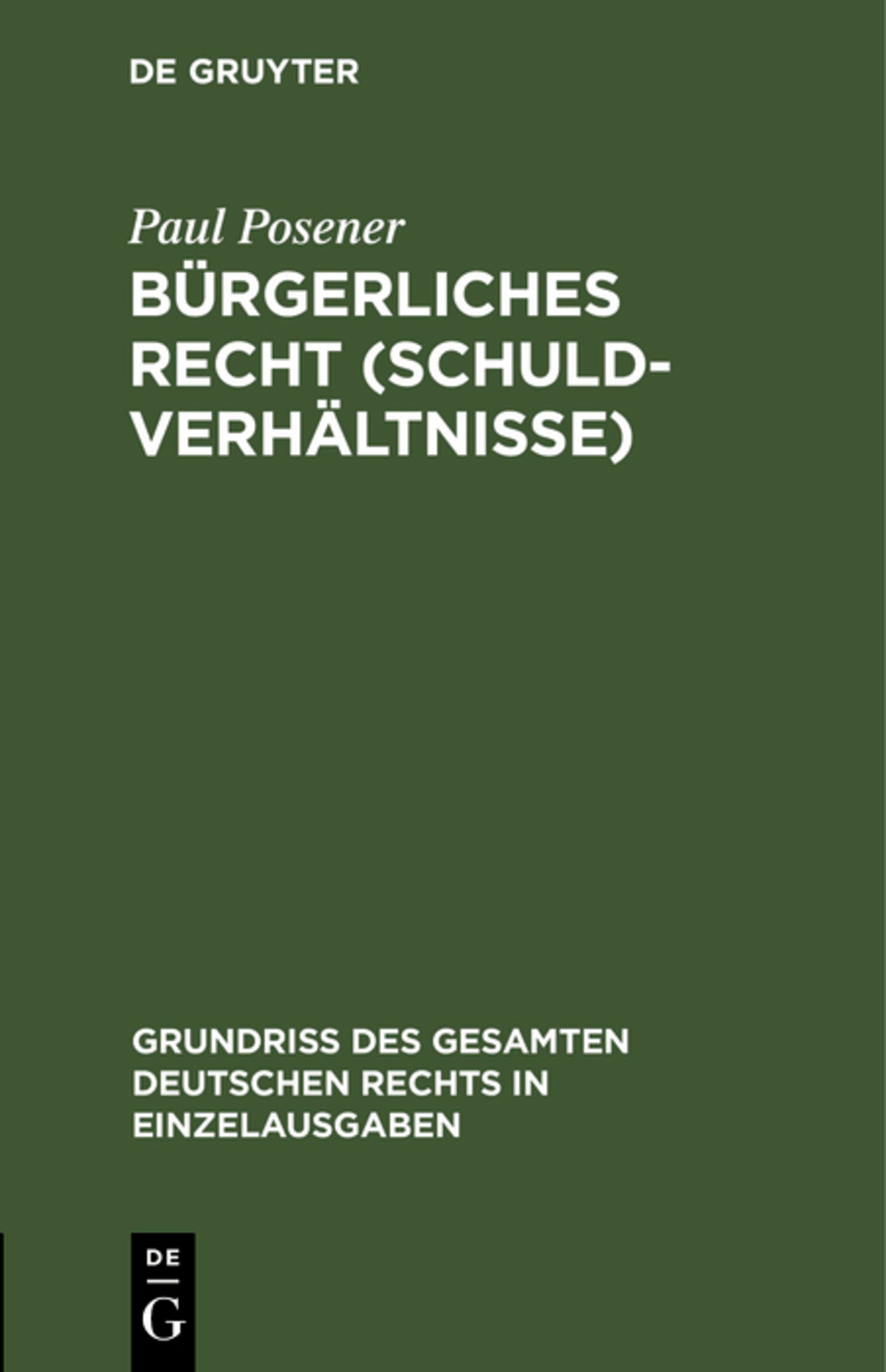 Bürgerliches Recht (Schuldverhältnisse)