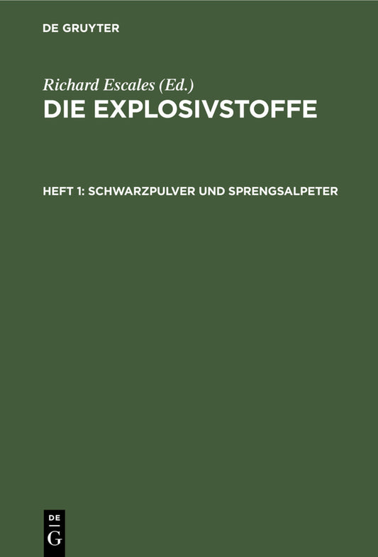 Schwarzpulver und Sprengsalpeter