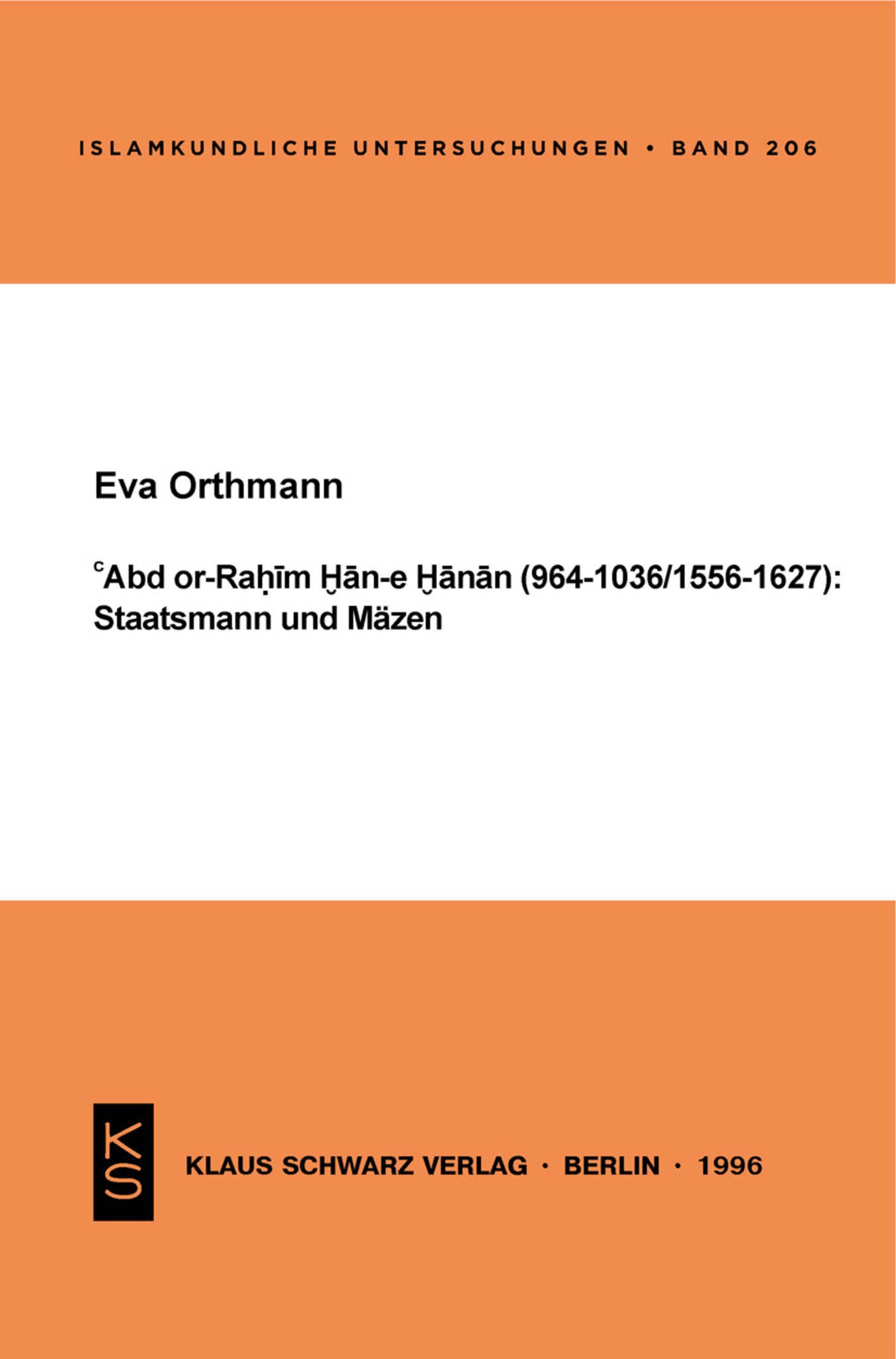 Abd or-Rahim Han-e Hanan (964-1036 / 1556-1627): Staatsmann und Mäzen.