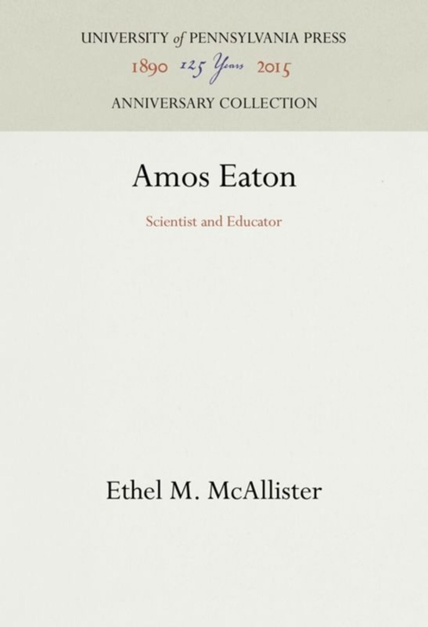 Cover image for Amos Eaton ISBN 9781512813098