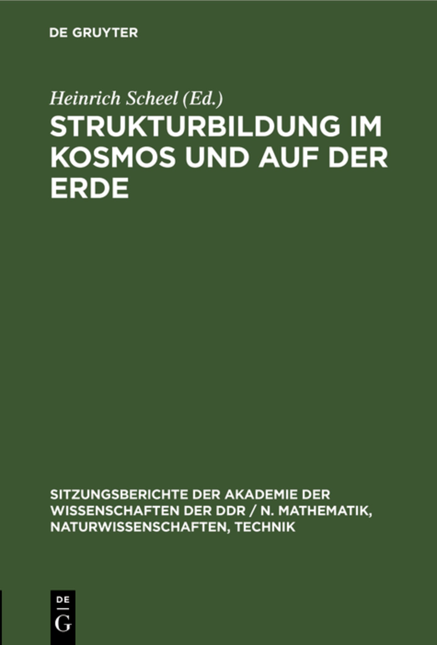 Strukturbildung im Kosmos und auf der Erde