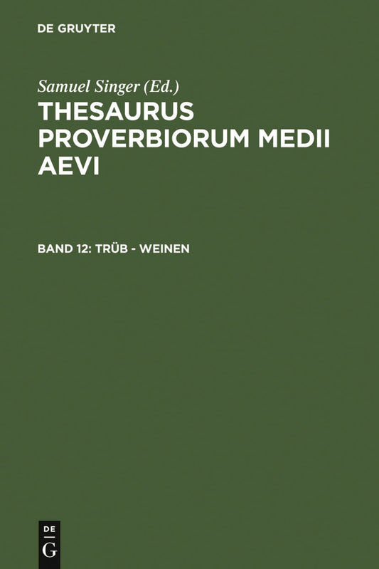 trüb - weinen