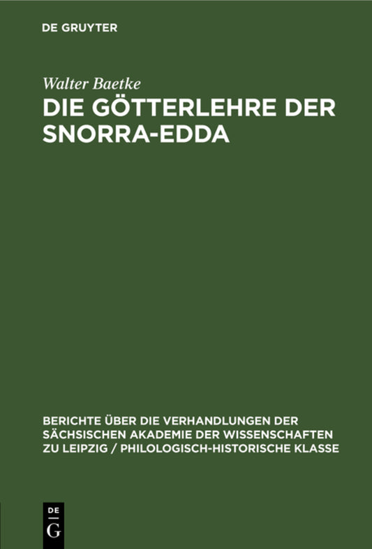 Die Götterlehre der Snorra-Edda