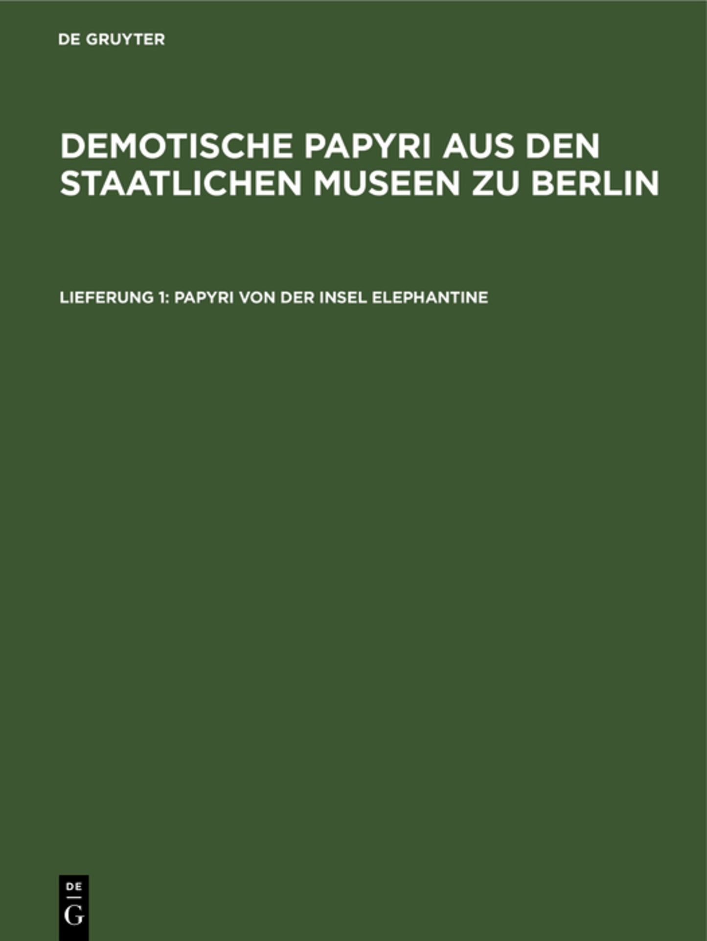 Papyri von der Insel Elephantine