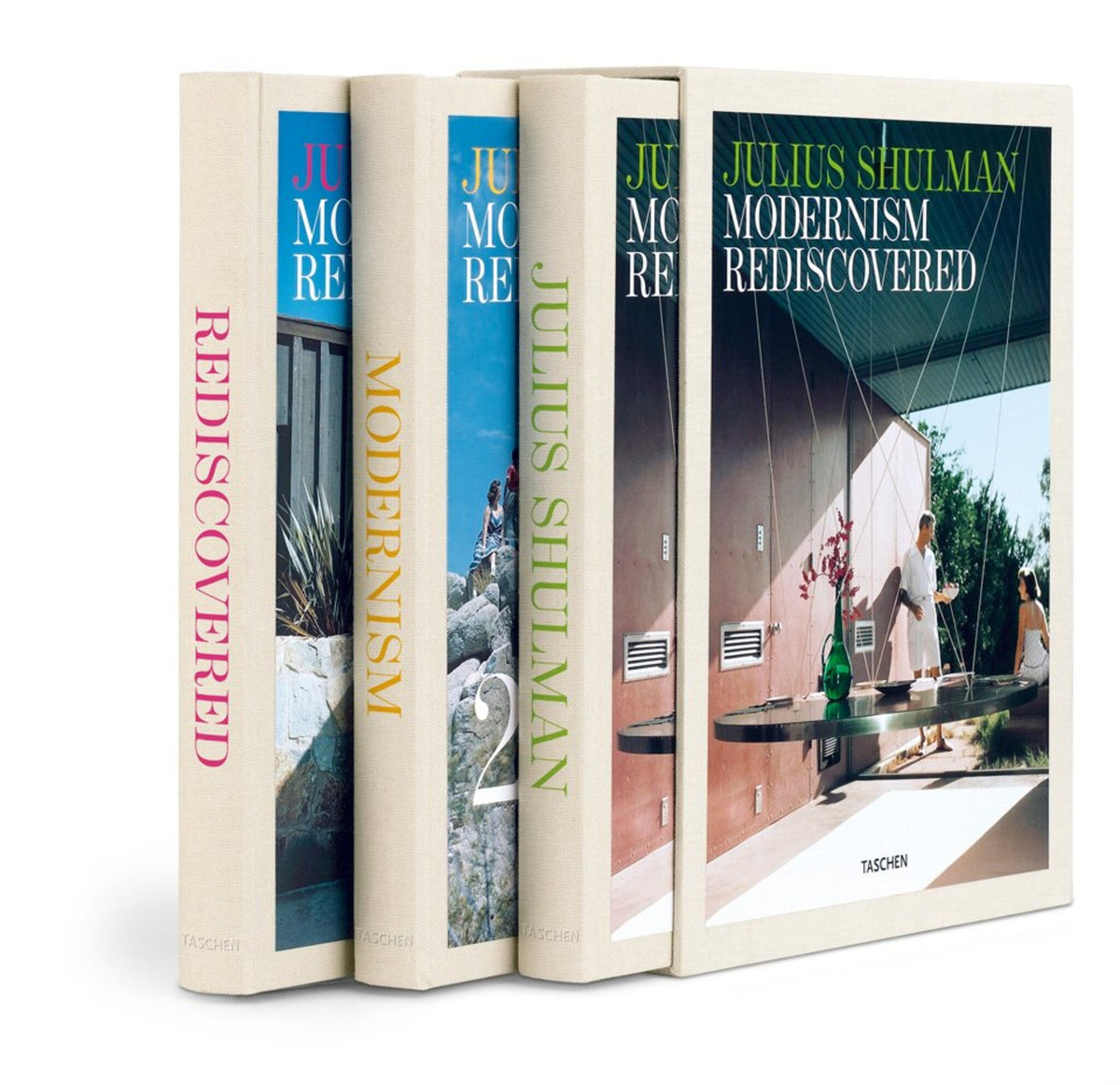 Cover image for Julius Shulman: Modernism Rediscovered, 3 Vol. ISBN 9783822842874