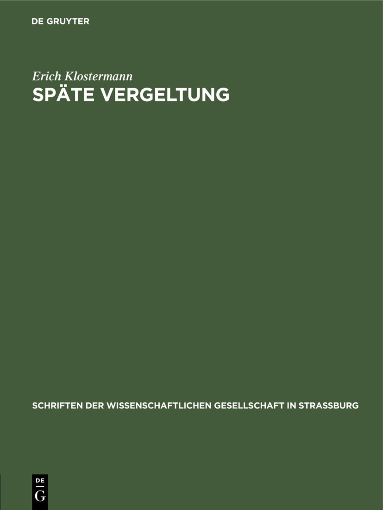 Späte Vergeltung