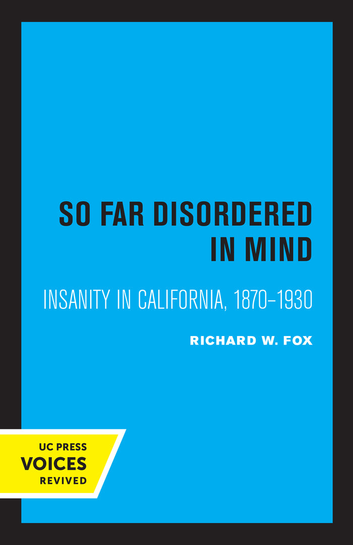 Cover image for So Far Disordered in Mind ISBN 9780520310179