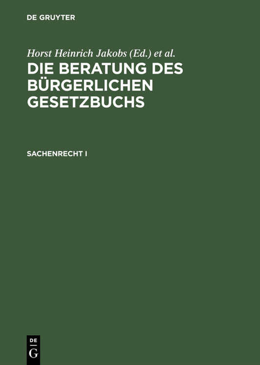 Sachenrecht I