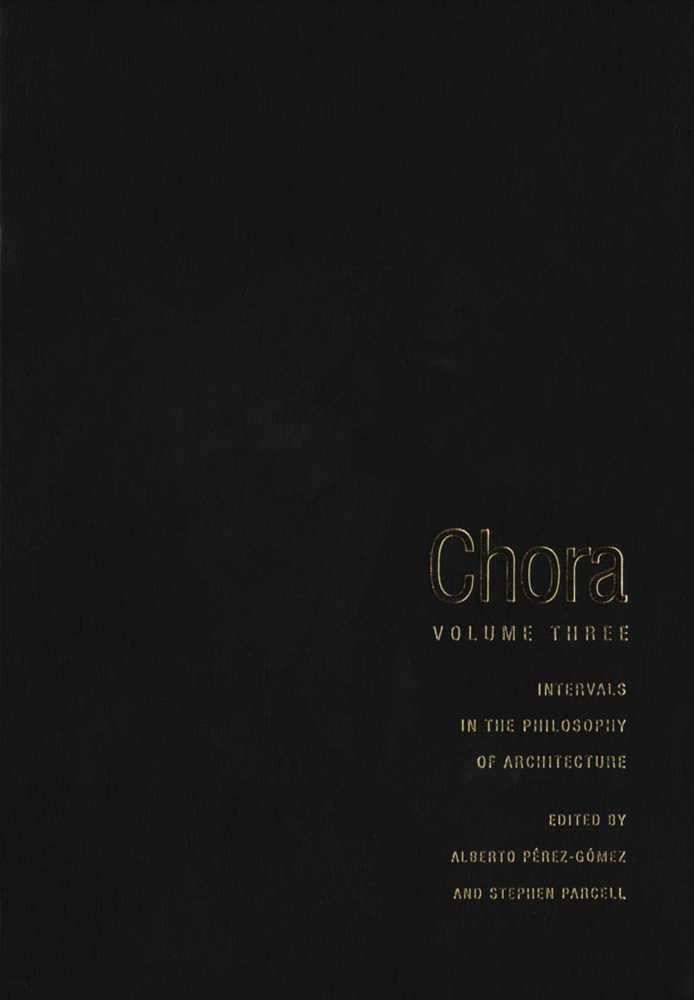 Cover image for Chora 3 ISBN 9780773517127