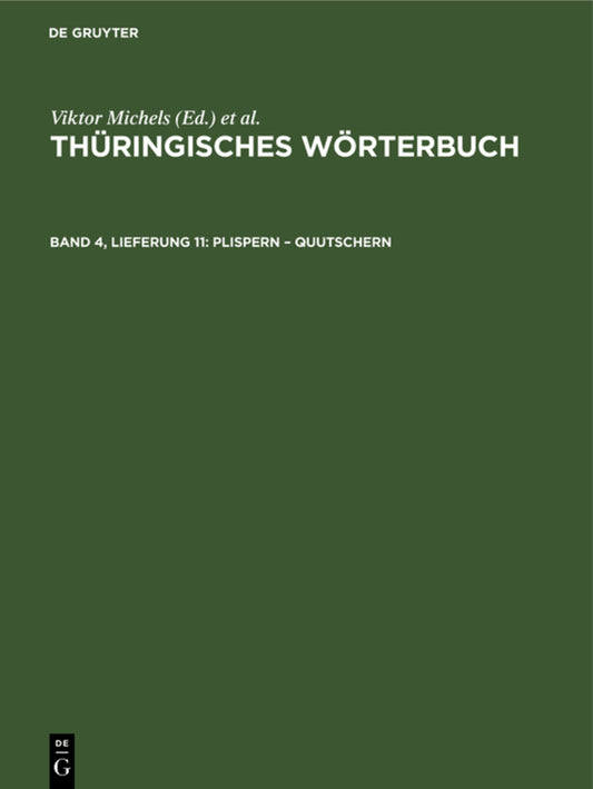 Plispern – quutschern