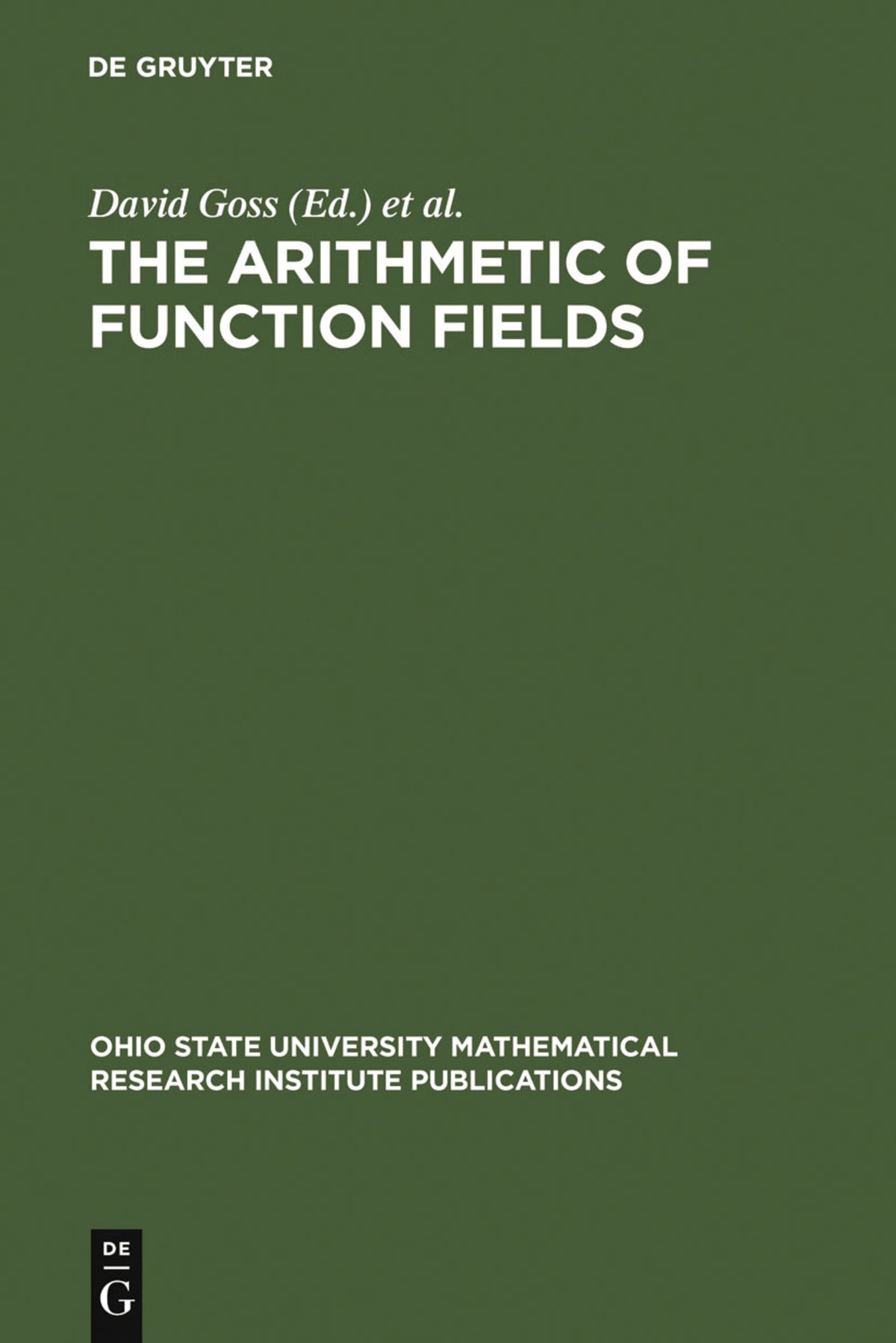 The Arithmetic of Function Fields