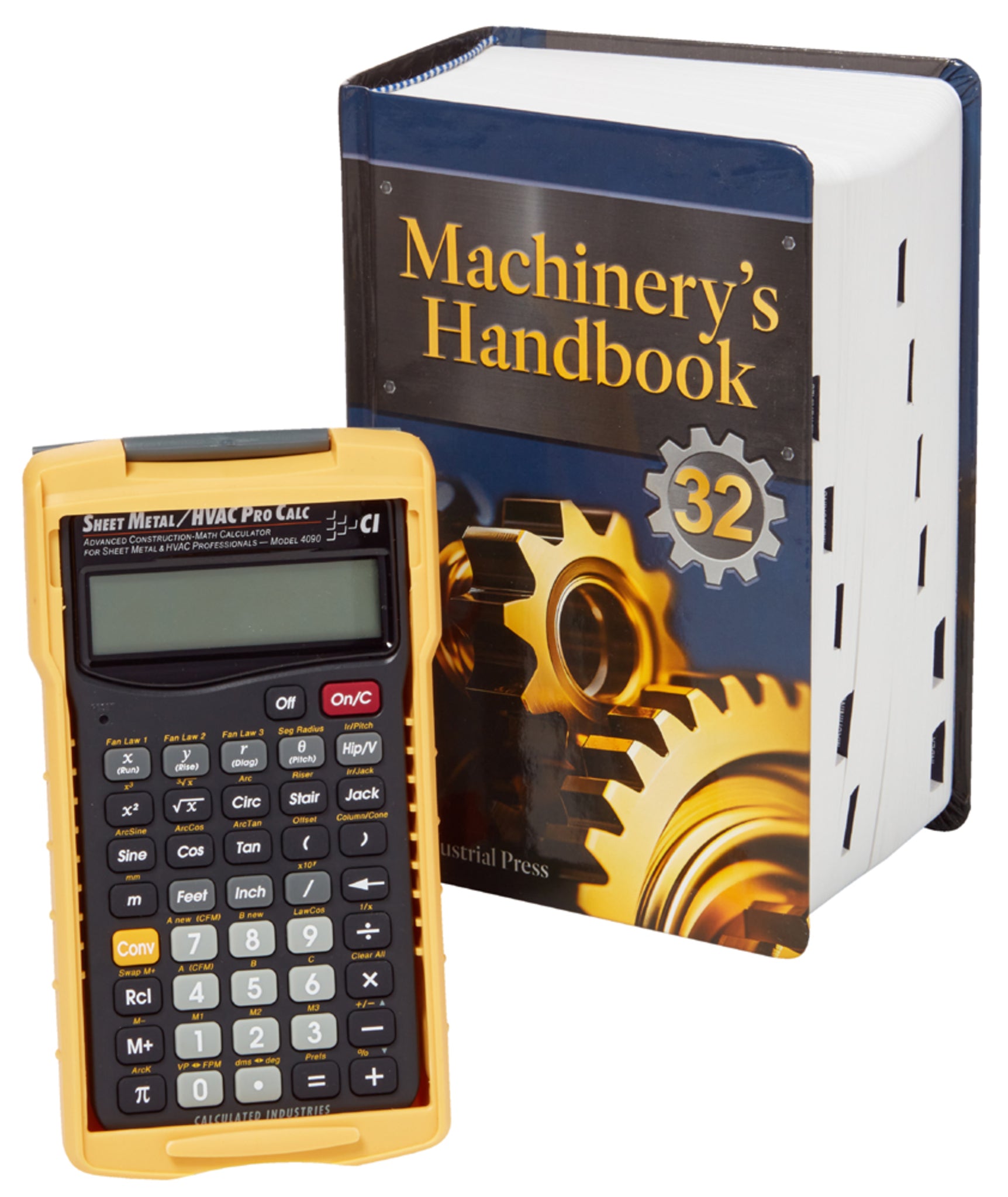 Cover image for Machinery’s Handbook 32nd Edition & 4090 Sheet Metal / HVAC Pro Calc Calculator (Set): Toolbox ISBN 9780831146320
