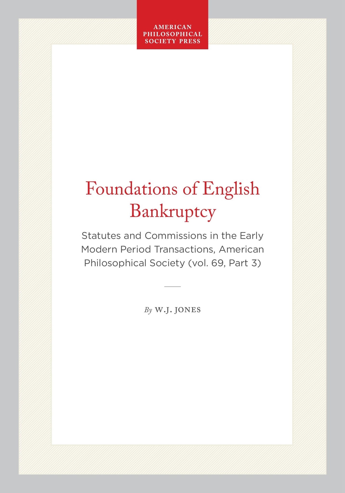Foundations of English Bankruptcy