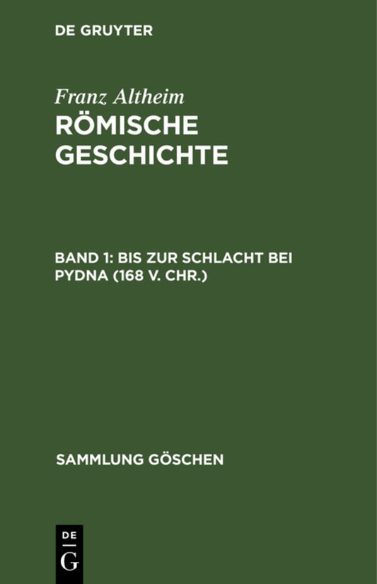 Bis zur Schlacht bei Pydna (168 v. Chr.)
