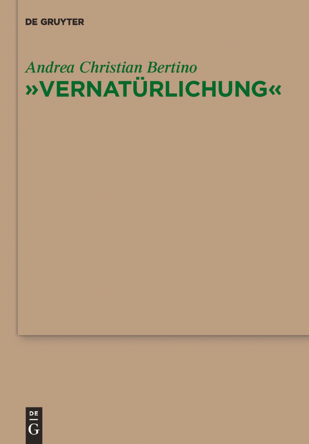 "Vernatürlichung"