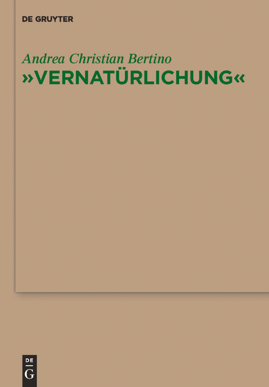 "Vernatürlichung"