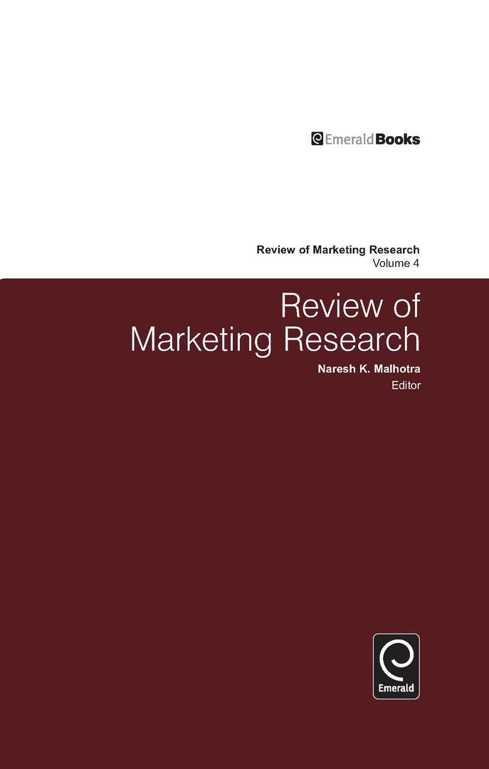 Cover image for Review of Marketing Research ISBN 9780765620927