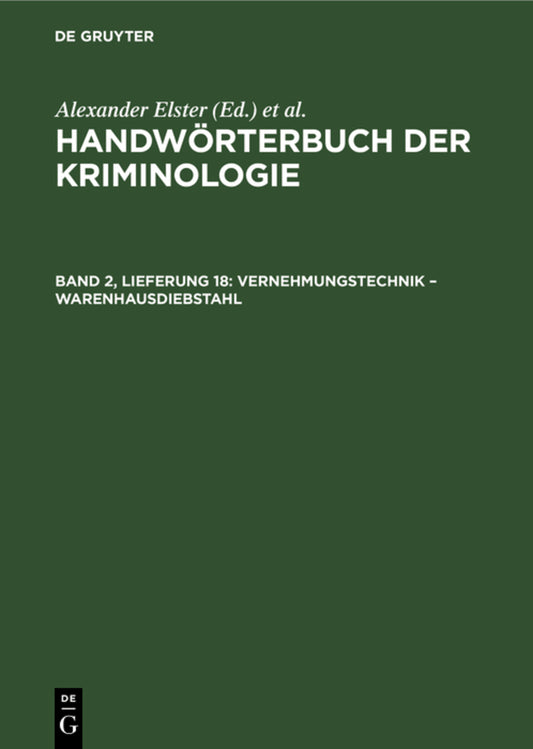 Vernehmungstechnik – Warenhausdiebstahl
