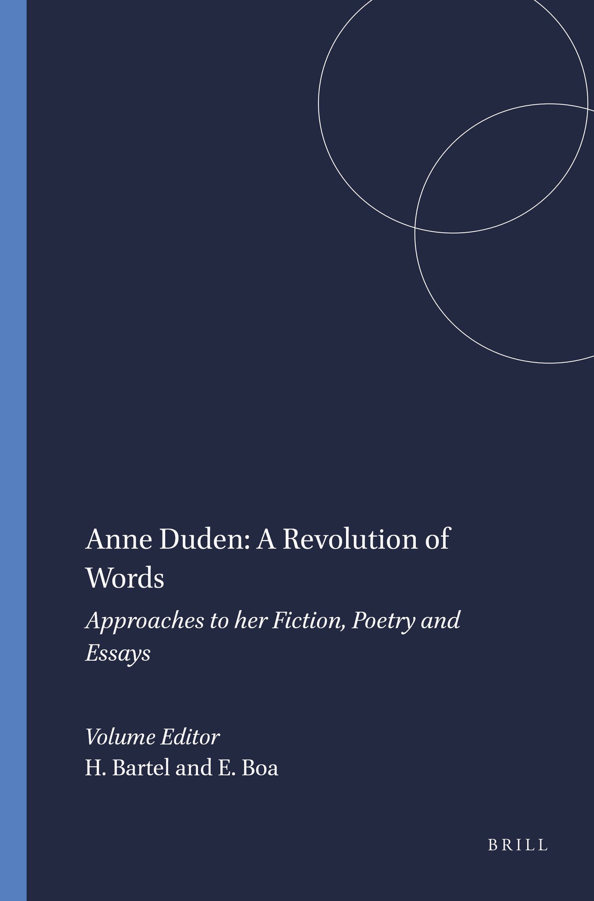Cover image for Anne Duden: A Revolution of Words ISBN 9789042011243