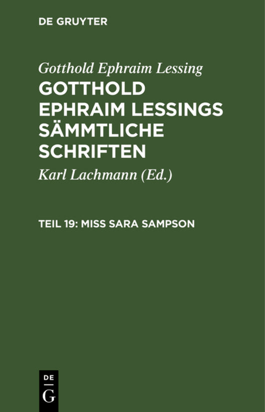 Miss Sara Sampson