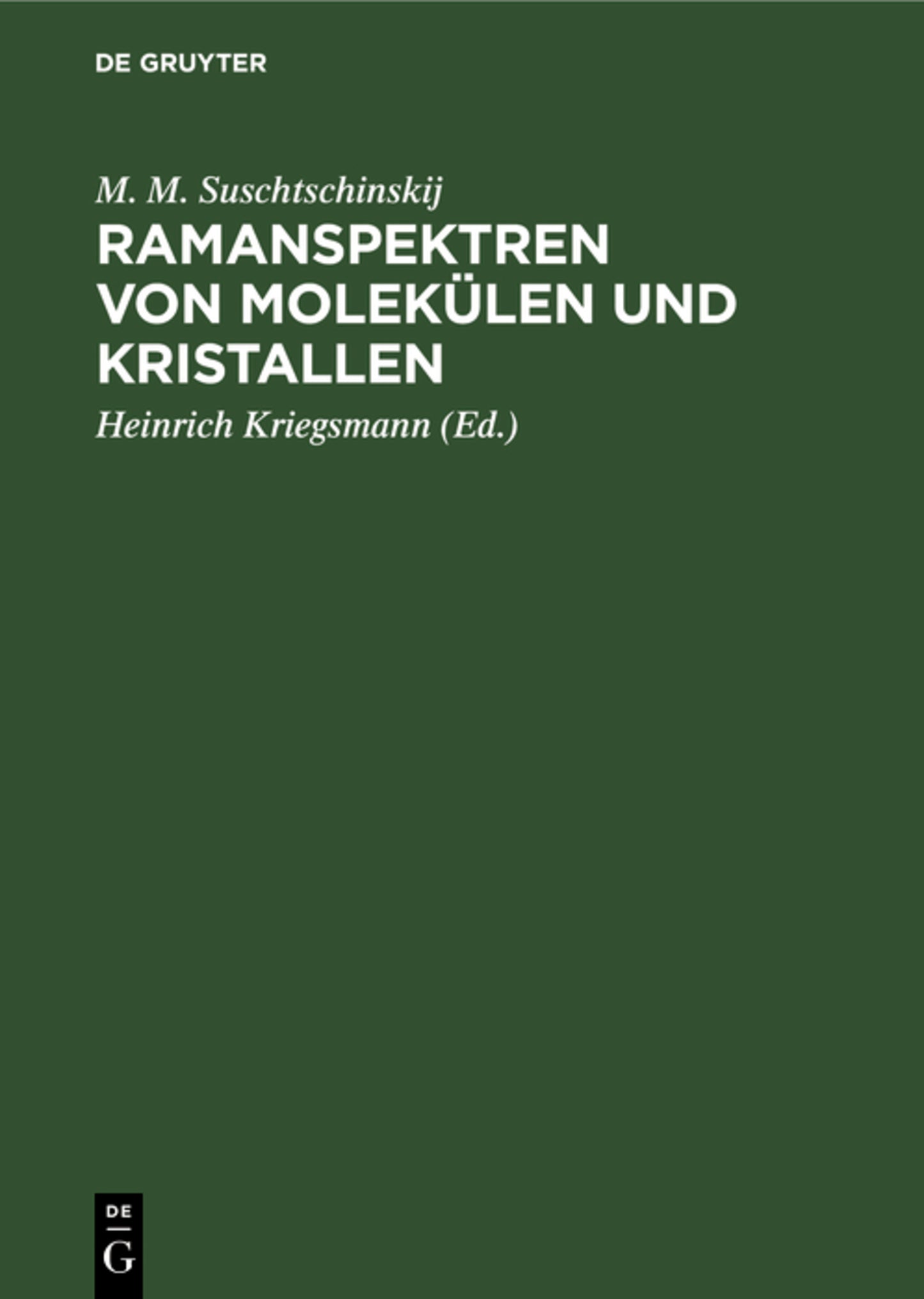 Ramanspektren von Molekülen und Kristallen