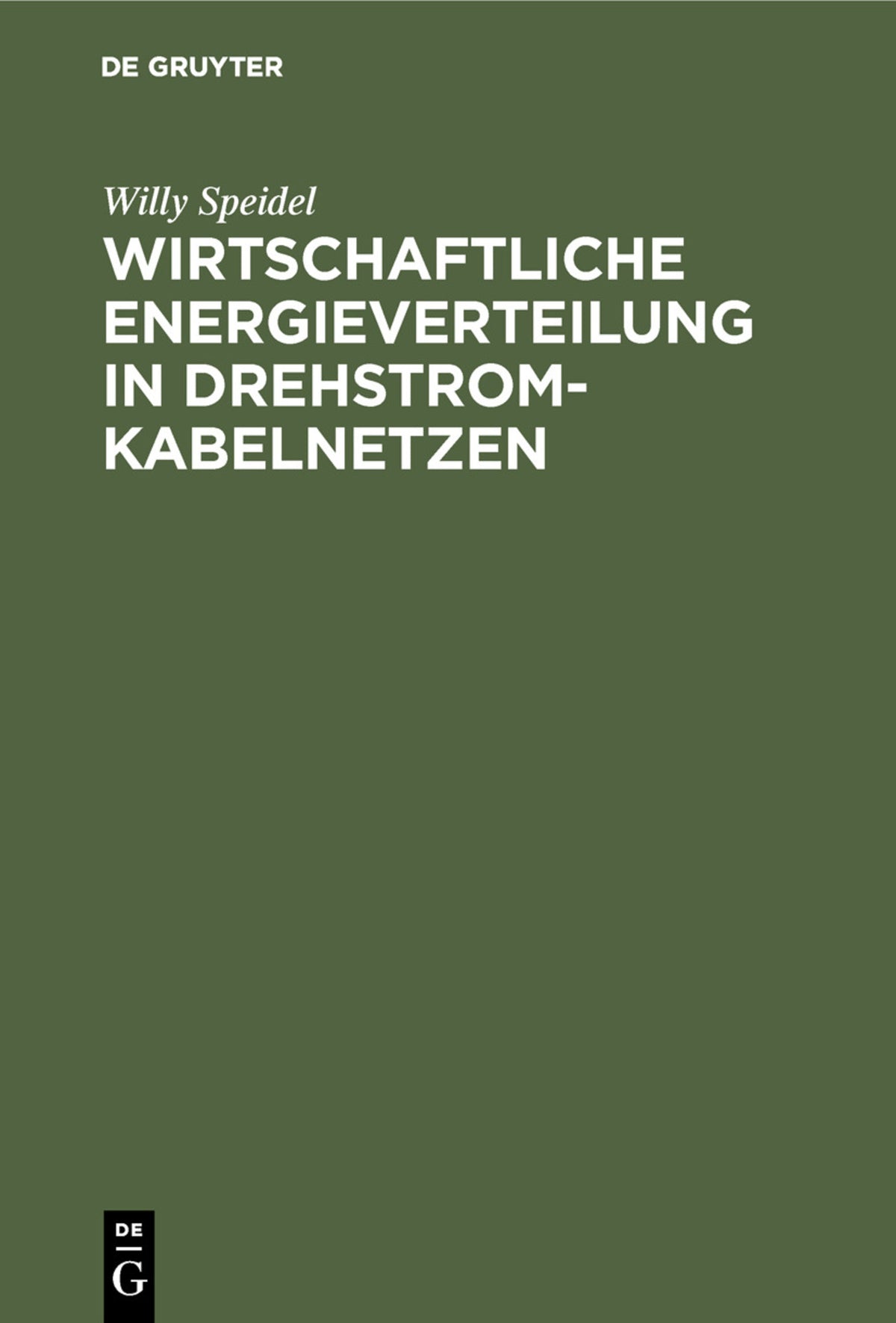 Wirtschaftliche Energieverteilung in Drehstromkabelnetzen