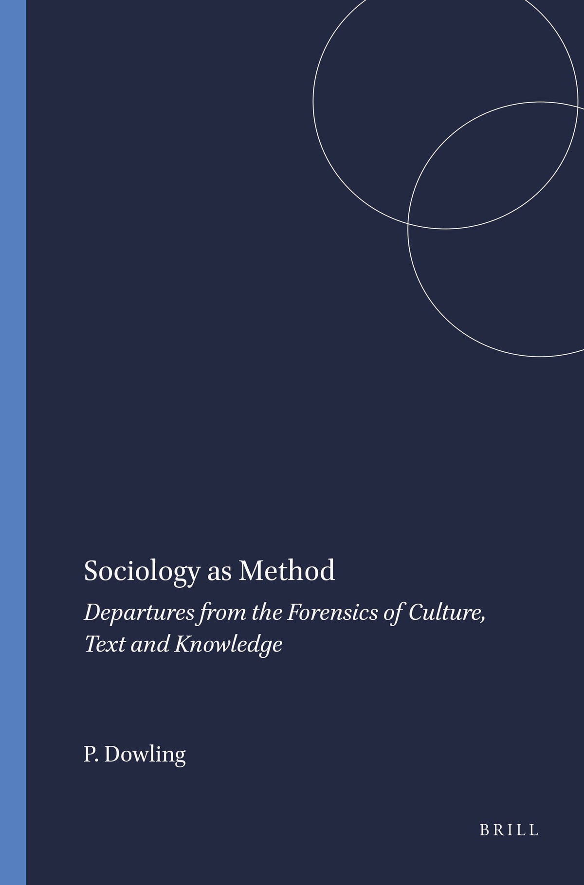 Cover image for Sociology as Method ISBN 9789087908119