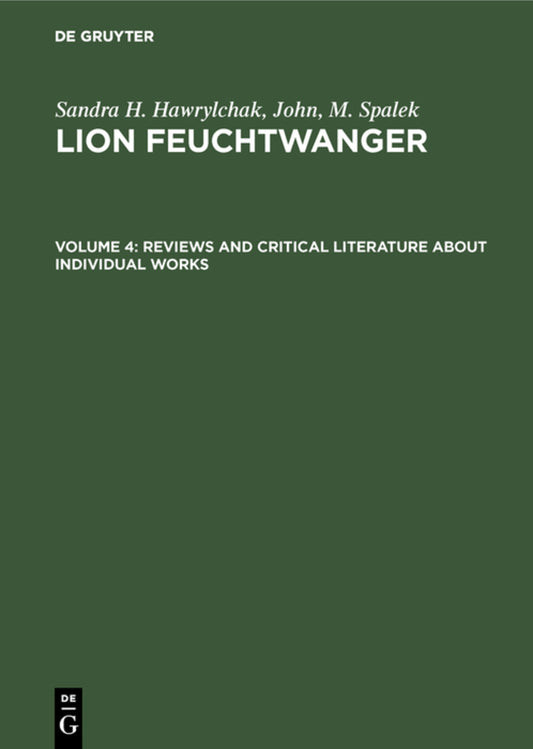 Reviews and Critical Literature about Individual Works