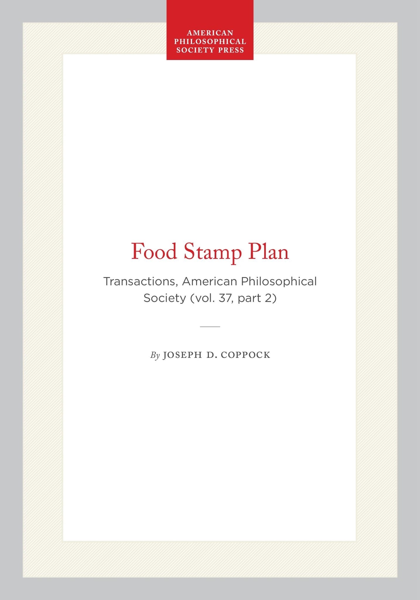 Food Stamp Plan