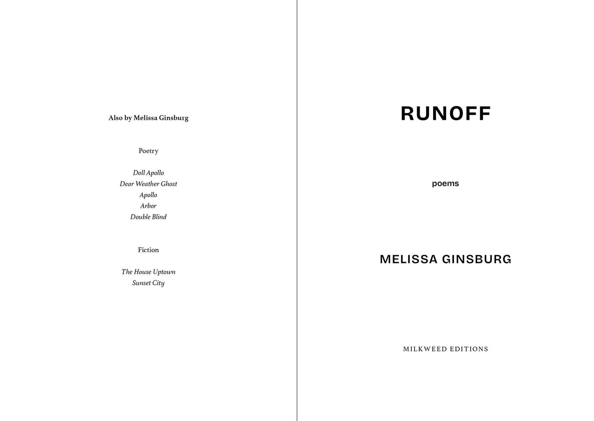 Cover image for Runoff ISBN 9781639552016