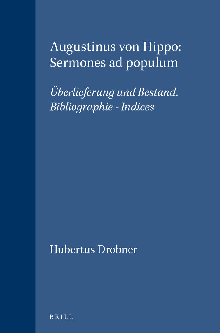 Cover image for Augustinus von Hippo: Sermones ad populum ISBN 9789004114517