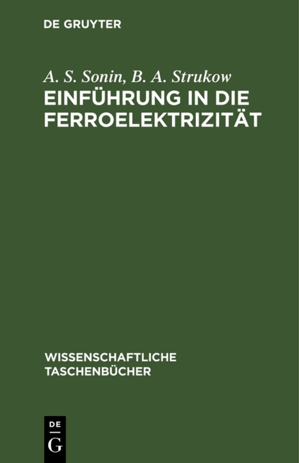 Einführung ın die Ferroelektrizität